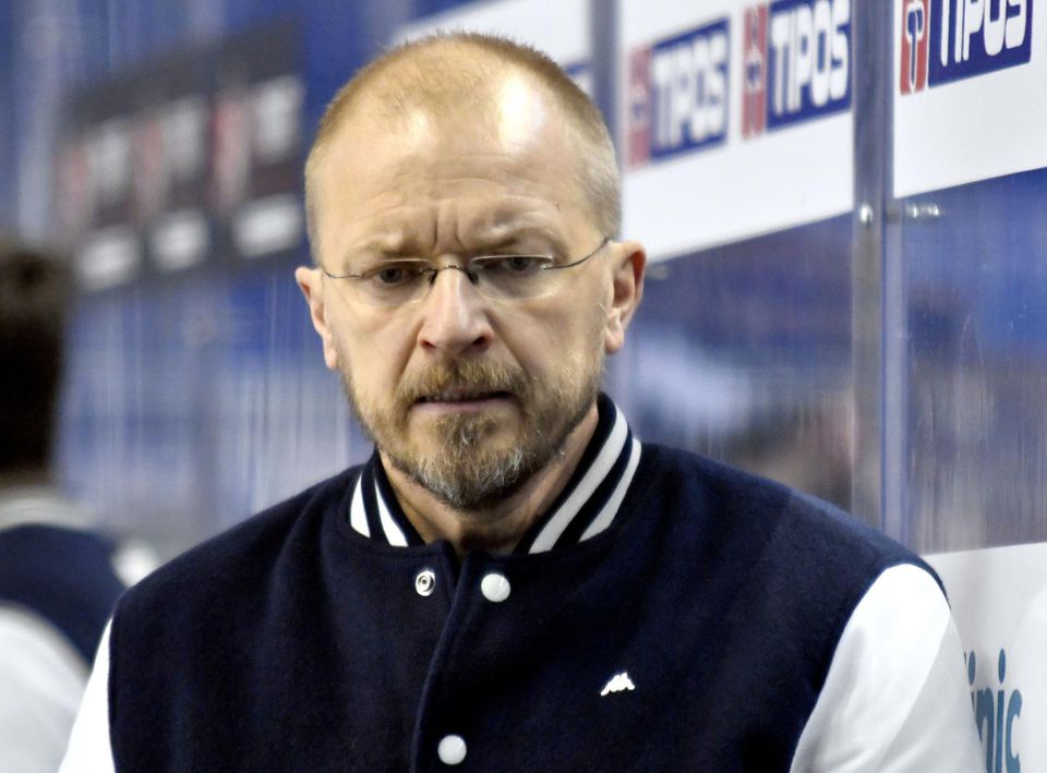 Tréner HC Košice Kalle Kaskinen.