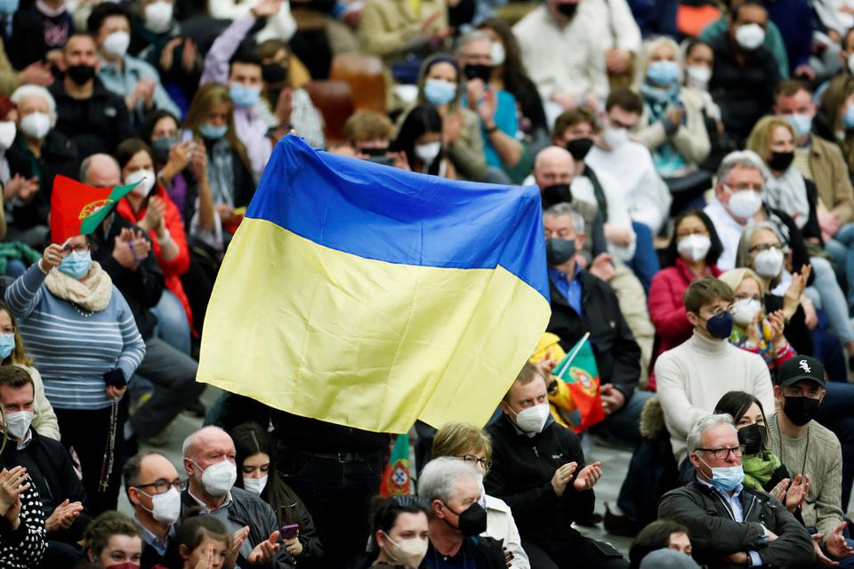 Ukrajinská vlajka.