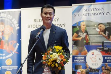 Stolný tenis: Cenu pre najlepšieho hráča za rok 2021 získal Jang Wang