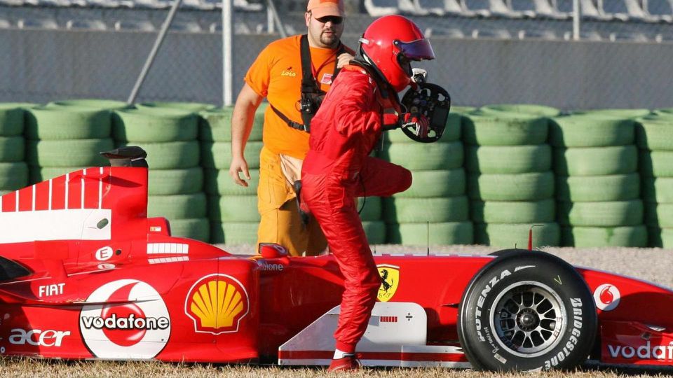 Valentino Rossi po teste Ferrari vo Valencii.