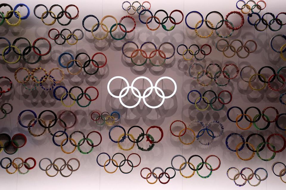 Olympijské kruhy.