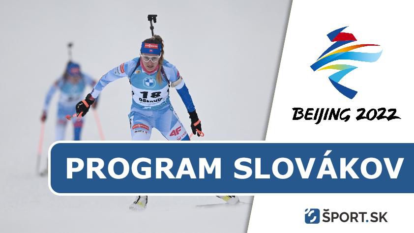 ZOH 2022: Program Slovákov - zimná olympiáda - sobota (5. február)