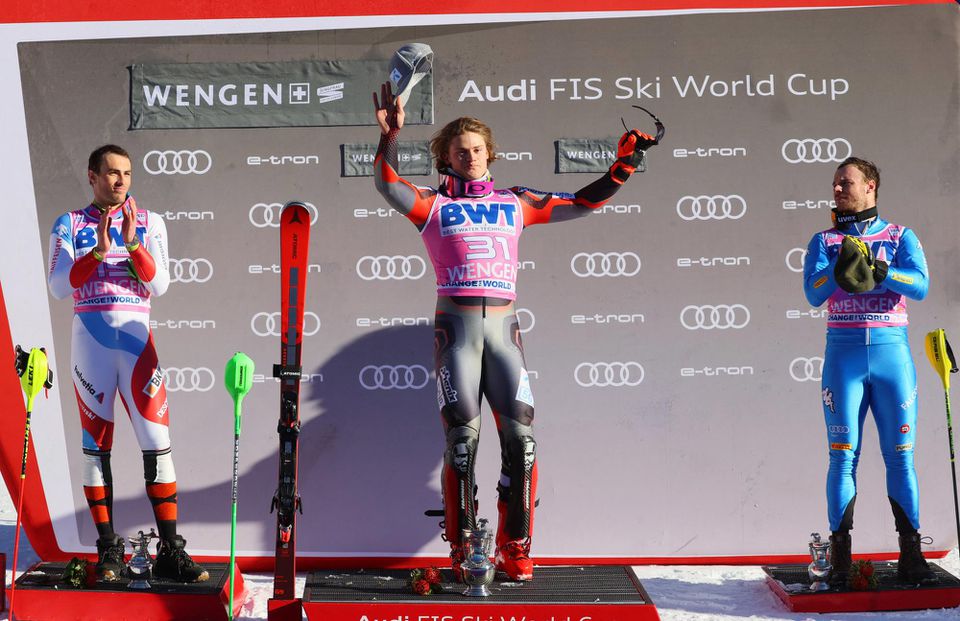 Lucas Braathen prekvapivo vyhral slalom vo Wengene