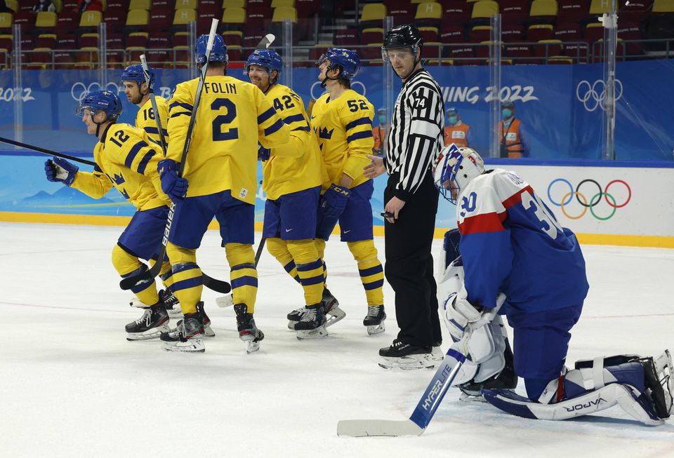 ZOH Peking 2022: hokej Slovensko - Švédsko