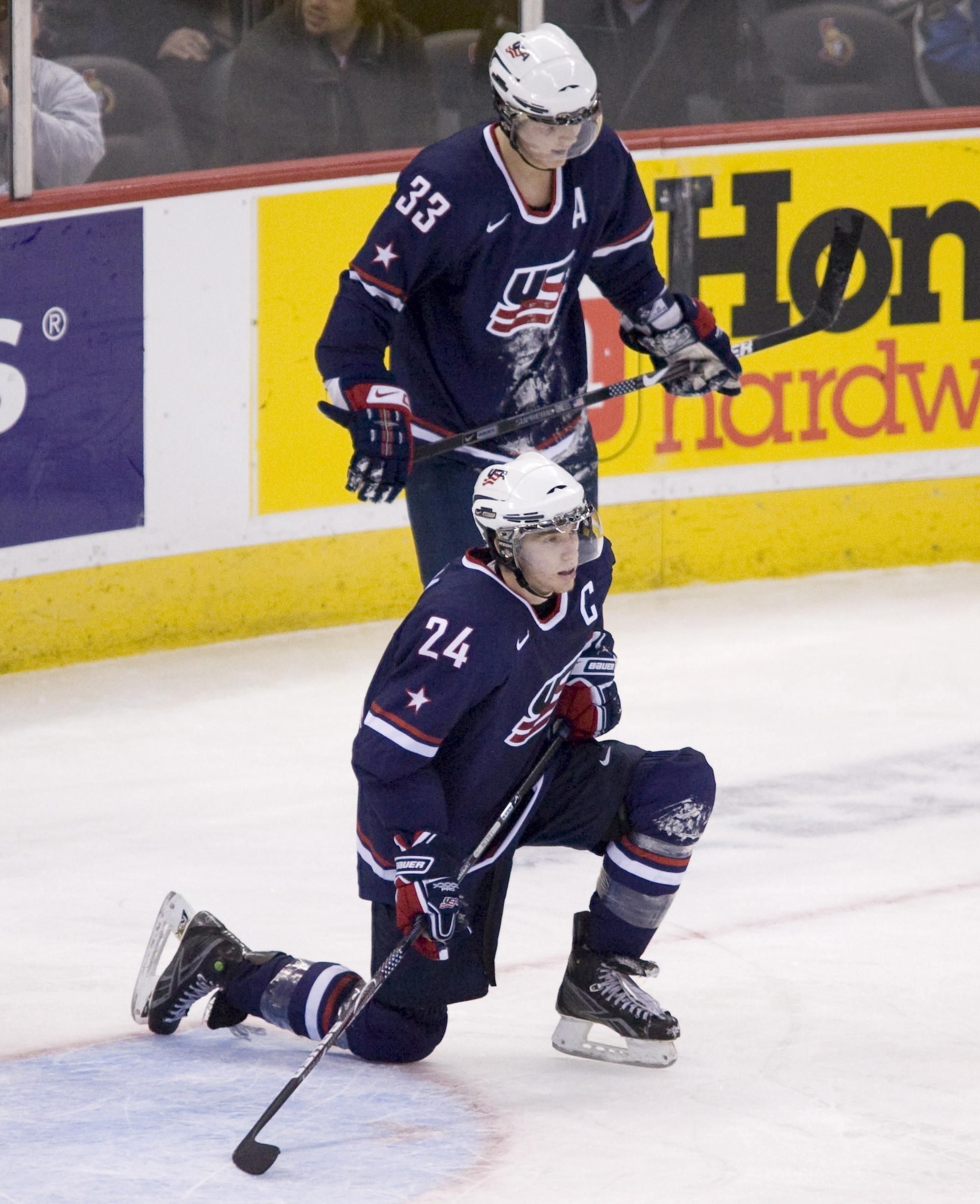 Colin Wilson (33) bol v tíme USA U20 pri senzačnej prehre so Slovenskom vo štvrťfinále MS U20 2009.