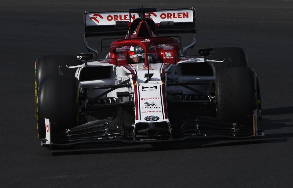 Kimi Räikkönen na monoposte Alfa Romeo