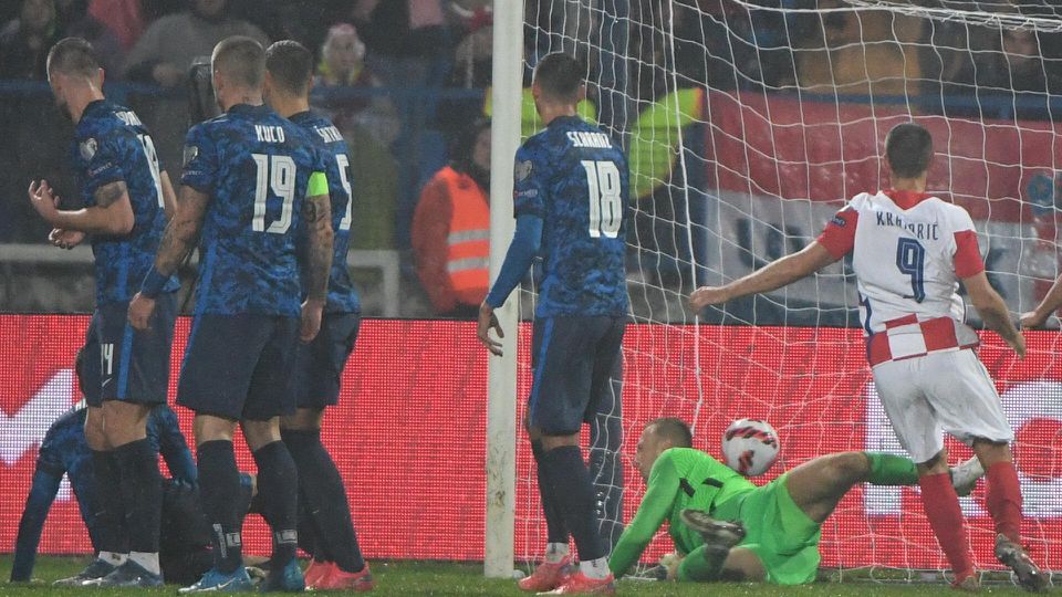 Chorvátsko - Slovensko: Marek Rodák inkasuje vyrovnávajúci gól na 2:2