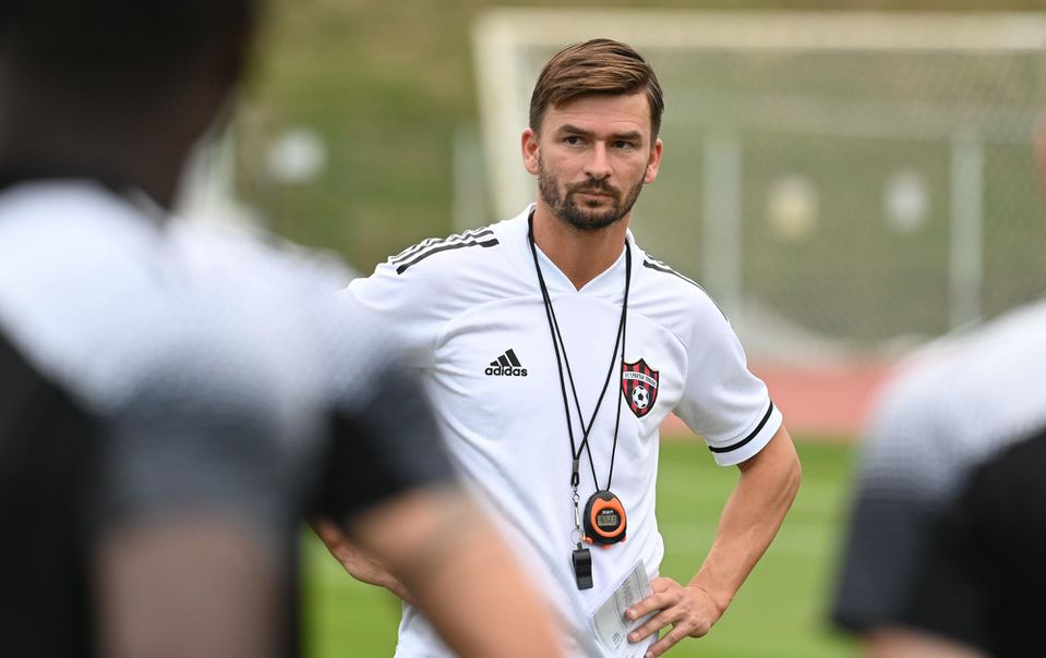 Michal Gašparík na tréningu Spartaka Trnava