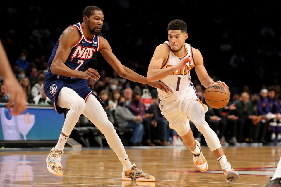 Kevin Durant a Devin Booker