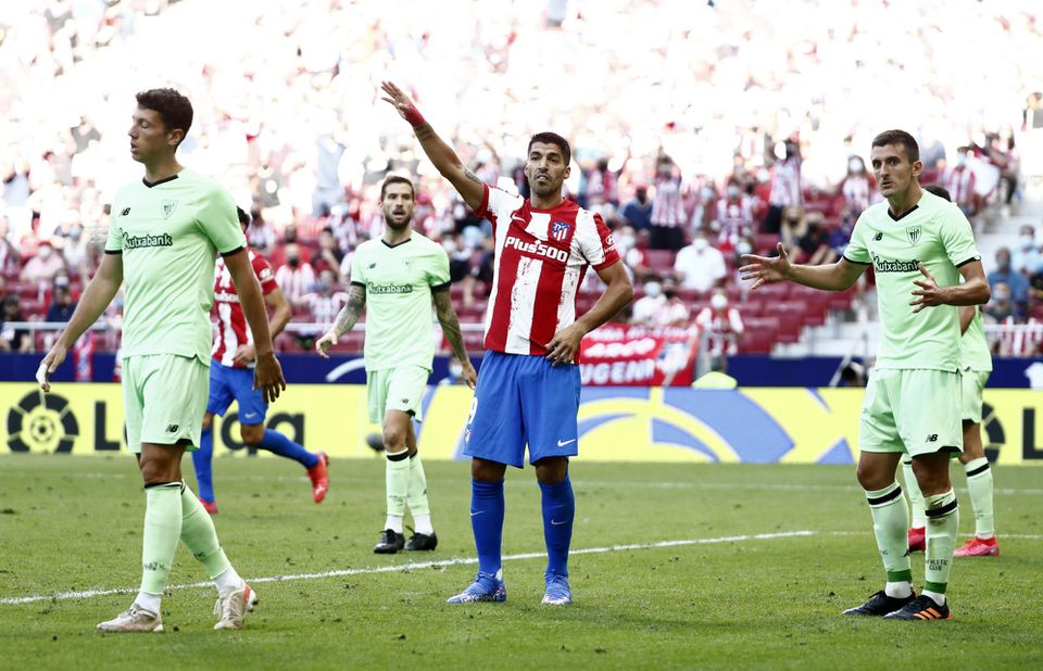 Luis Suarez v drese Atletica Madrid
