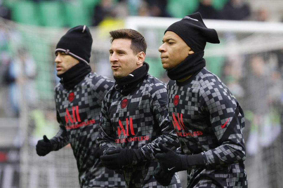 Neymar, Lionel Messi a Kylian Mbappé, Paríž Saint-Germain