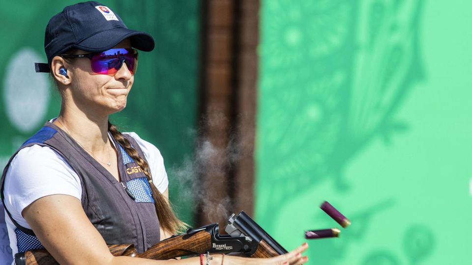 Slovenská reprezentantka v športovej streľbe v skeete Danka Barteková.