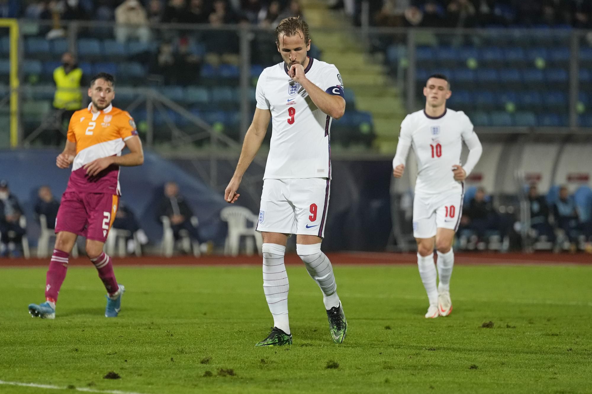 Harry Kane v drese anglickej reprezentácie proti San Marínu