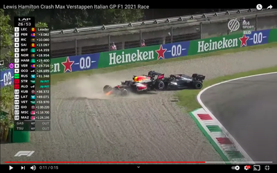 Šialený incident na Veľkej cene Talianska, Hamilton a Verstappen skončili v sebe