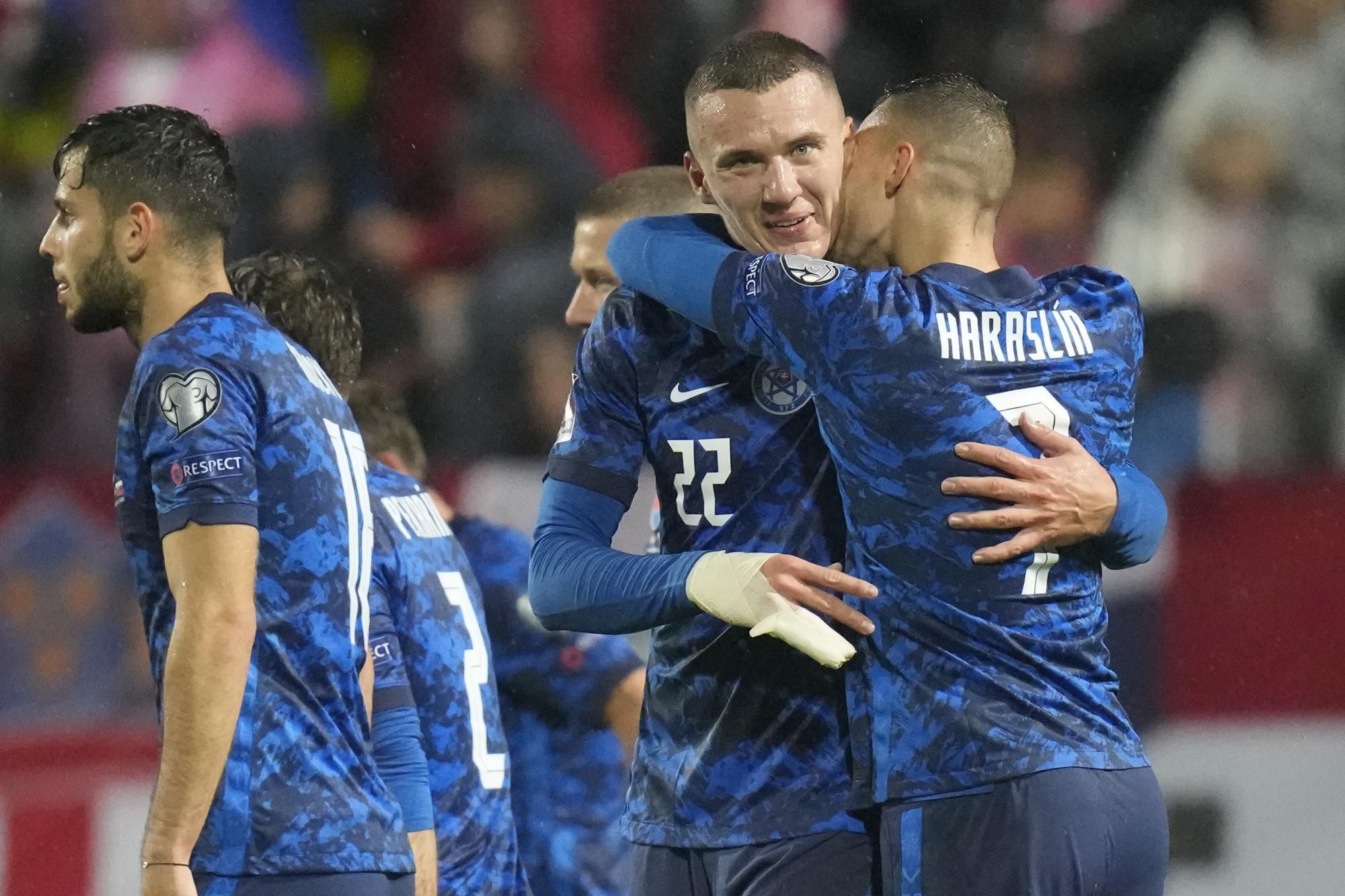 Chorvátsko - Slovensko: Slováci sa tešia z gólu na 1:2