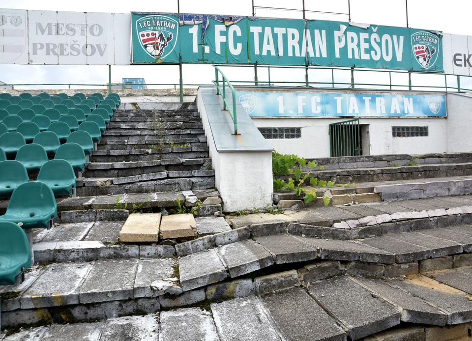 Štadión 1. FC Tatran Prešov pred rekonštrukciou