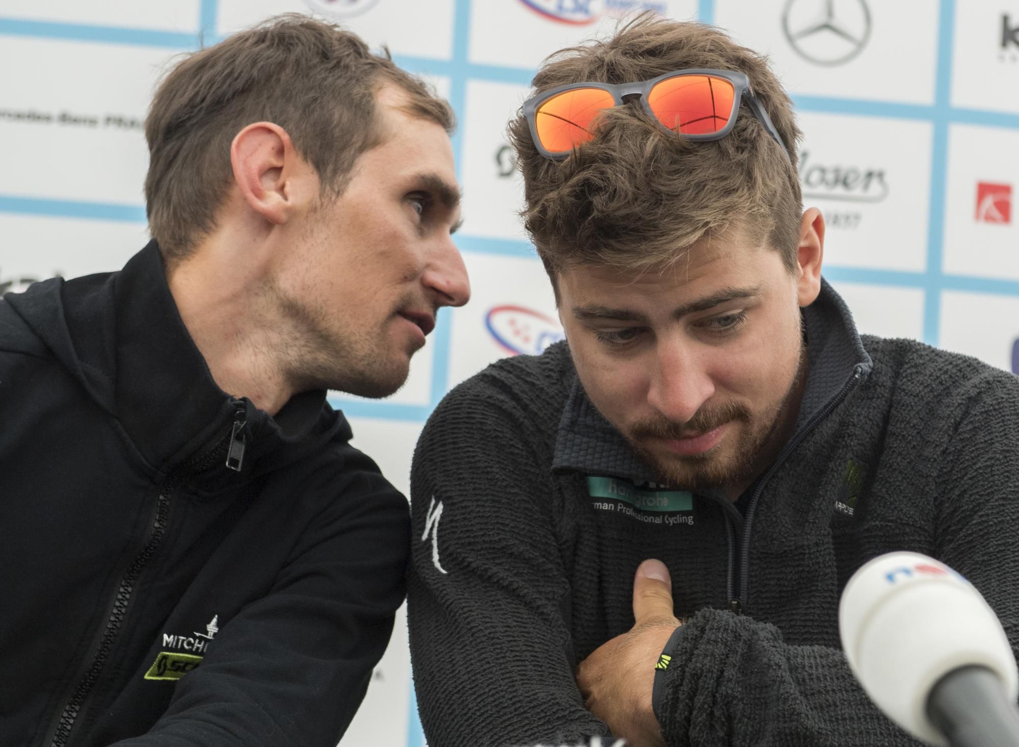 Český cyklista Roman Kreuziger a Peter Sagan.