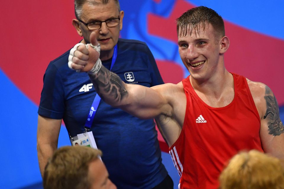 Slovenský boxer Matúš Strnisko.