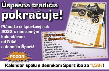Plánujte si športový rok 2022 s nástenným kalendárom od Niké a denníka Šport!