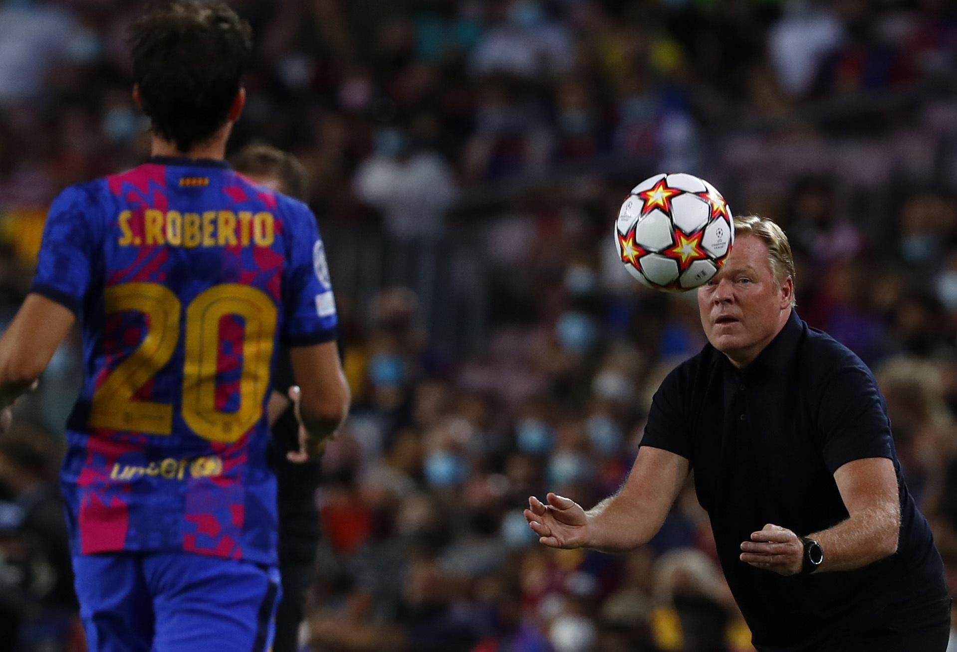 Sergi Roberto a Ronald Koeman.