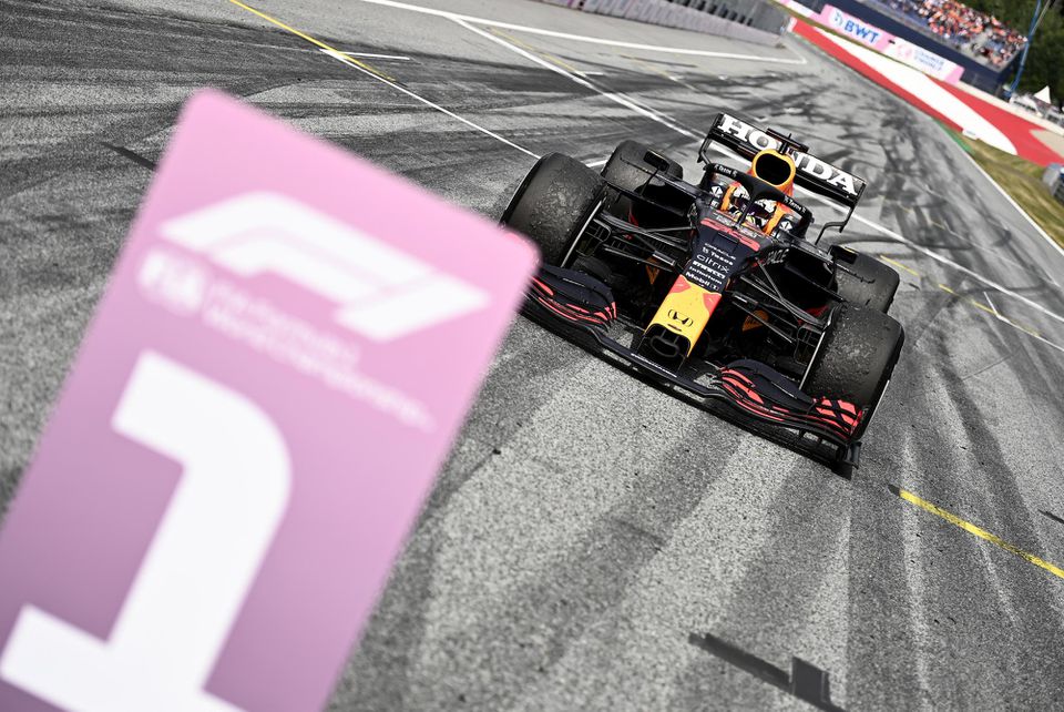 Max Verstappen po Veľkej cene Rakúska 2021.