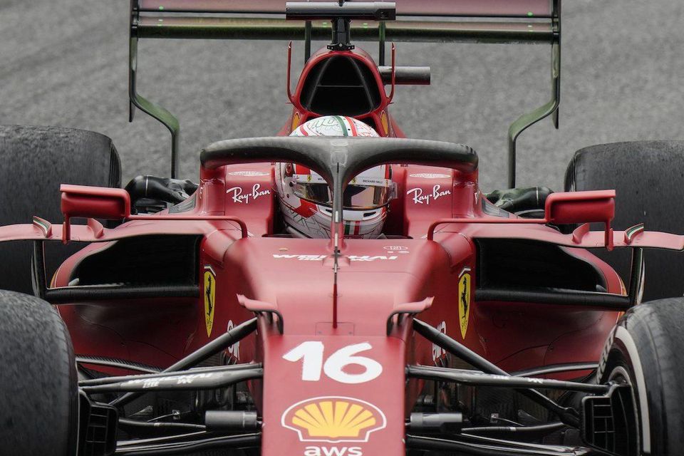 Monacký pilot formuly 1 Charles Leclerc na Ferrari.