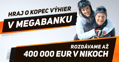 Rekordná odmena v Megabanku od Niké, od dnes hráme o ďalších 30 000 €!