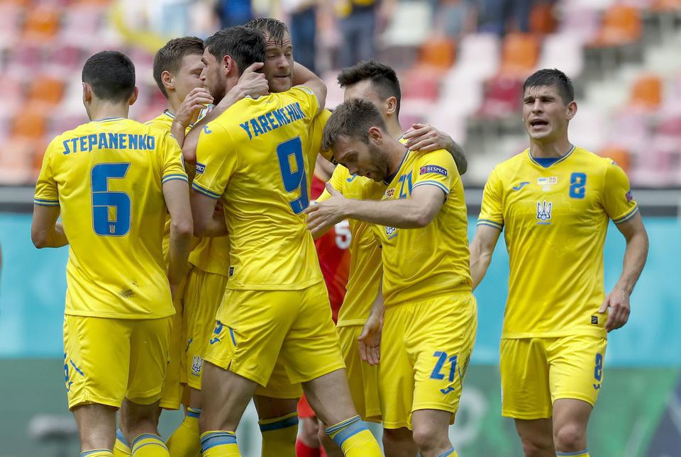 Hráči Ukrajiny.