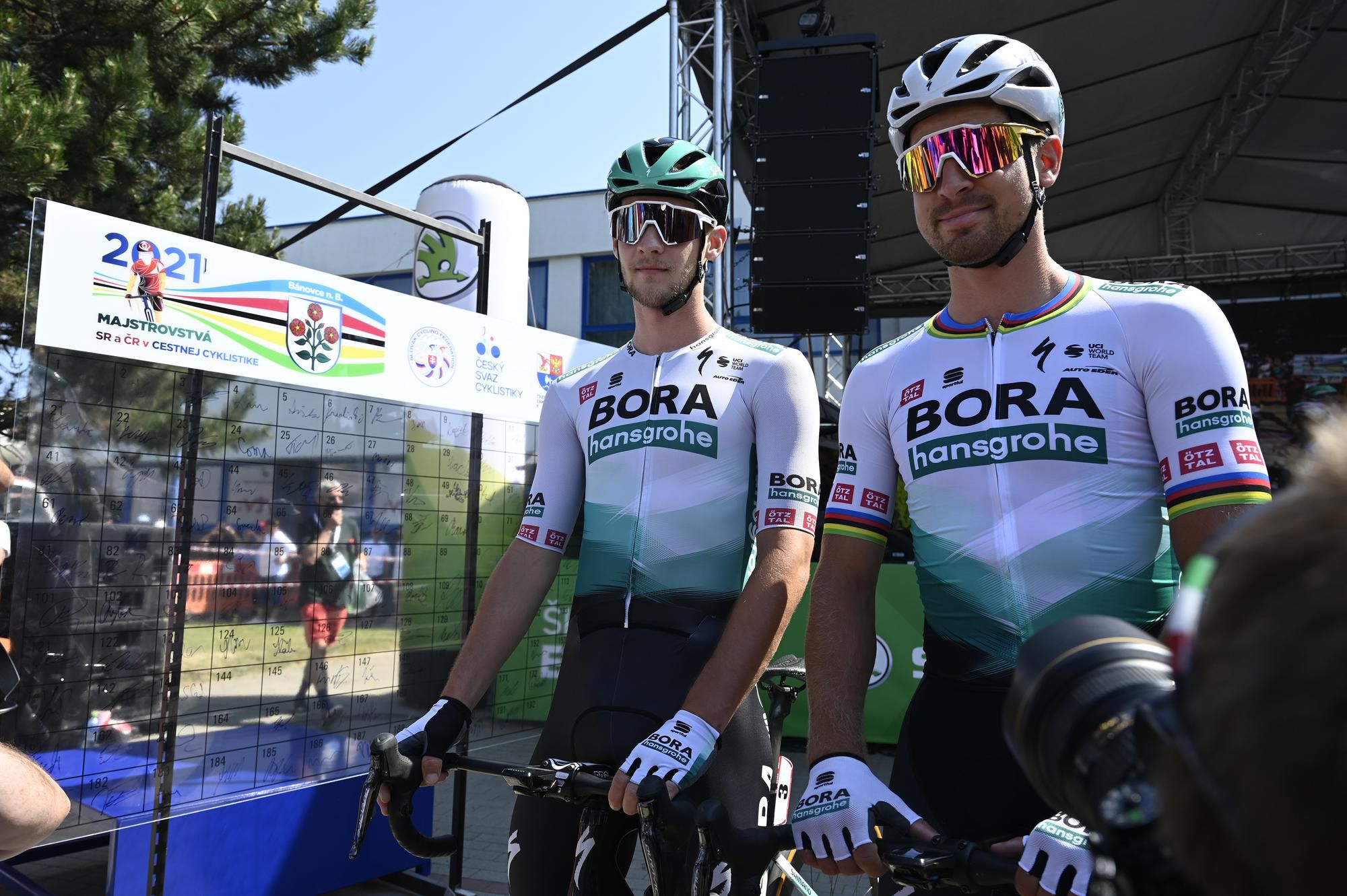 Peter Sagan a Erik Baška