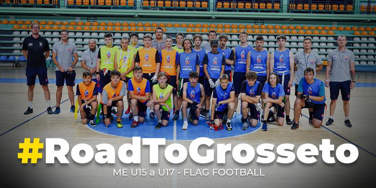 #RoadToGrosseto Reprezentácia SR U15 a U17 vo flag futbale