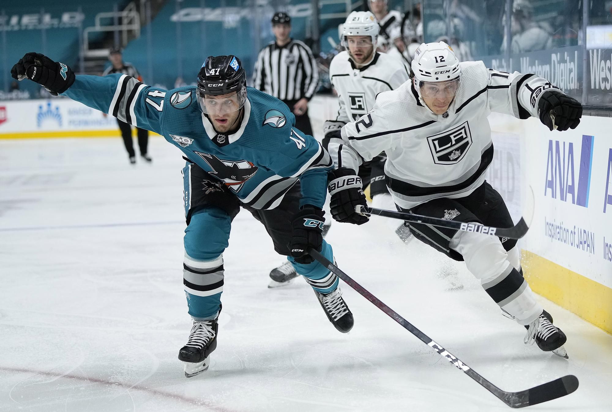 Christián Jaroš v zápase proti Los Angeles Kings