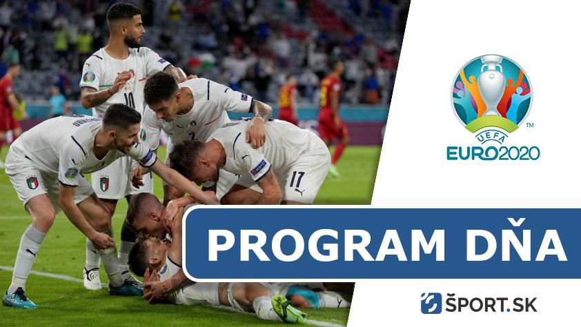 EURO 2020: Program dňa - utorok 6. júla (semifinále)