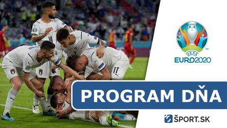 EURO 2020: Program dňa - utorok 6. júla (semifinále)