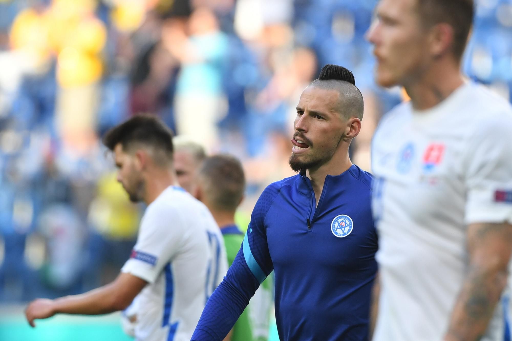 EURO 2020: Švédsko - Slovensko: slovenský futbalista Marek Hamšík po zápase