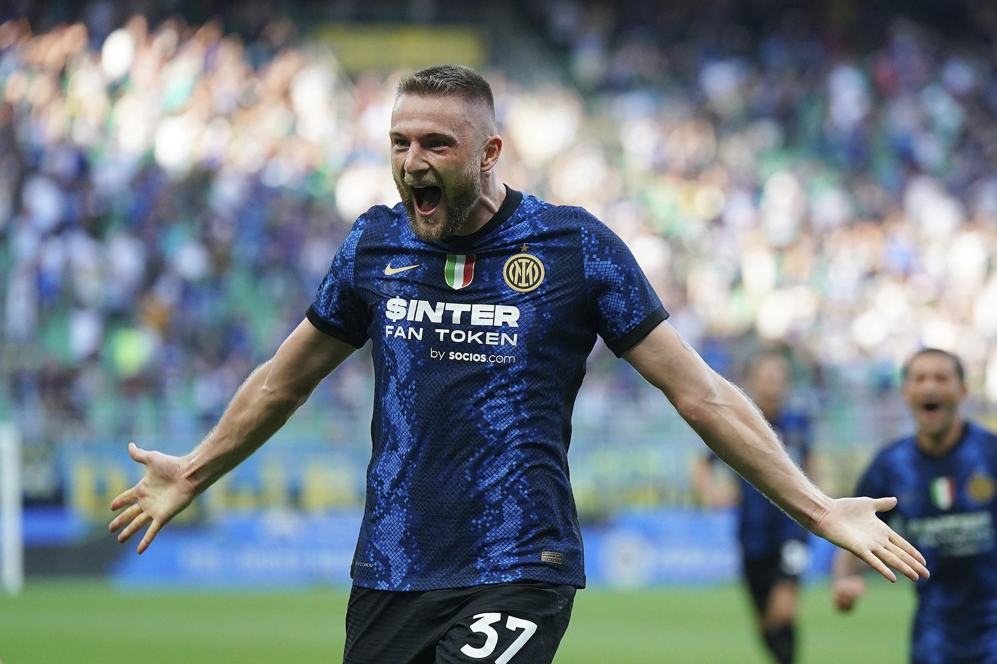 Milan Škriniar v drese Interu Miláno