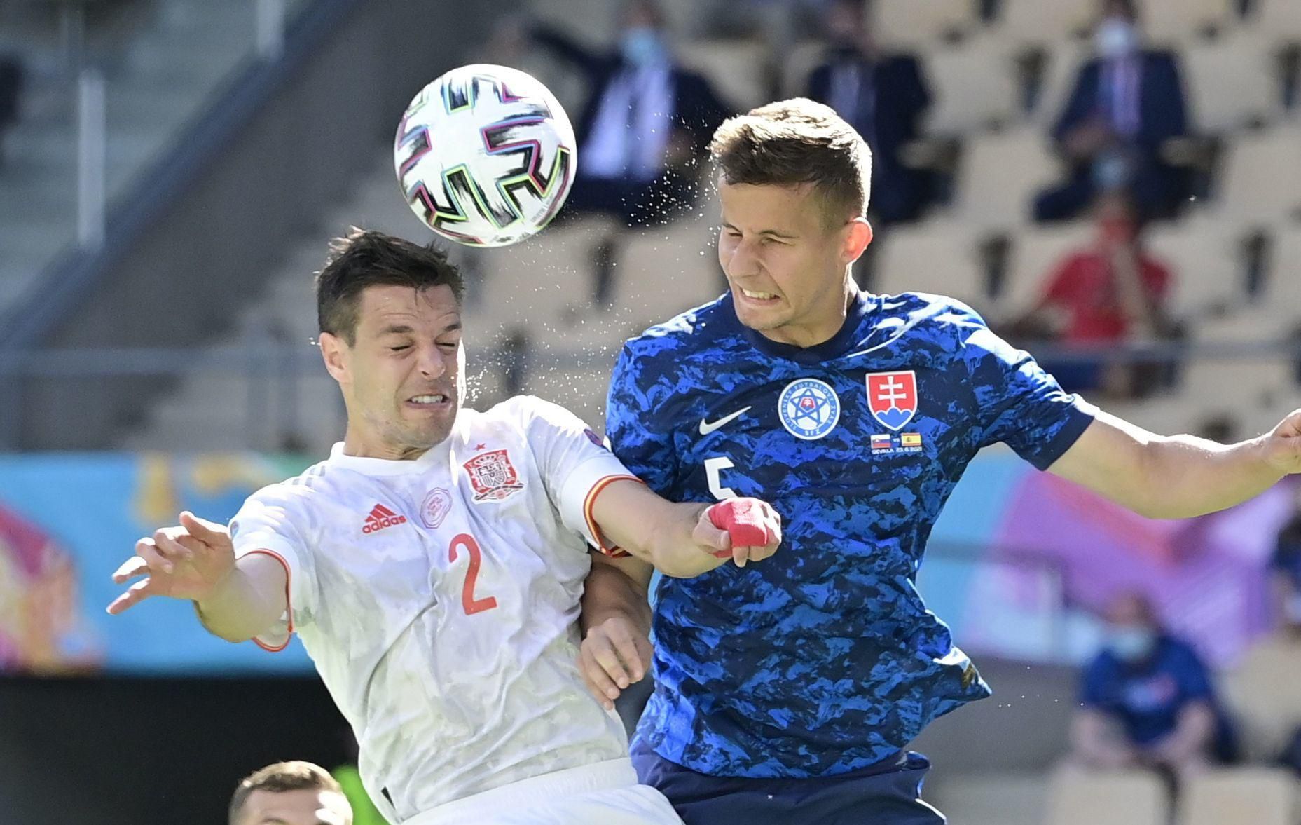 EURO 2020, Slovensko - Španielsko, Cesar Azpilicueta a Ľubomír Šatka