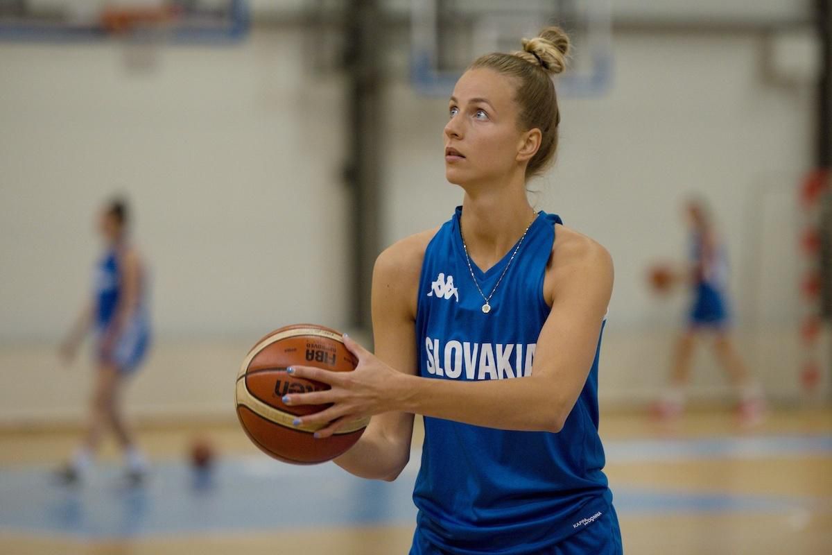 Slovenská basketbalistka Ivana Jakubcová.