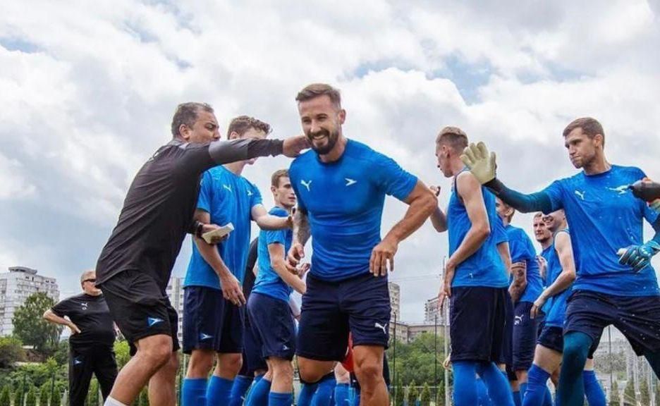 Tomáš Vestenický na tréningu FK Čajka
