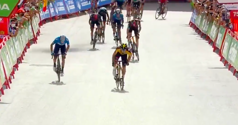Vuelta: Primož Roglič vyhral 11. etapu, na čele sa udržal Nór Eiking