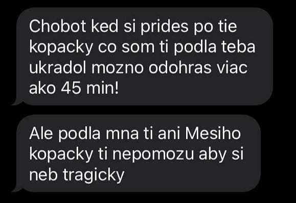 Údajná komunikácia Peška smerom k Chobotovi.