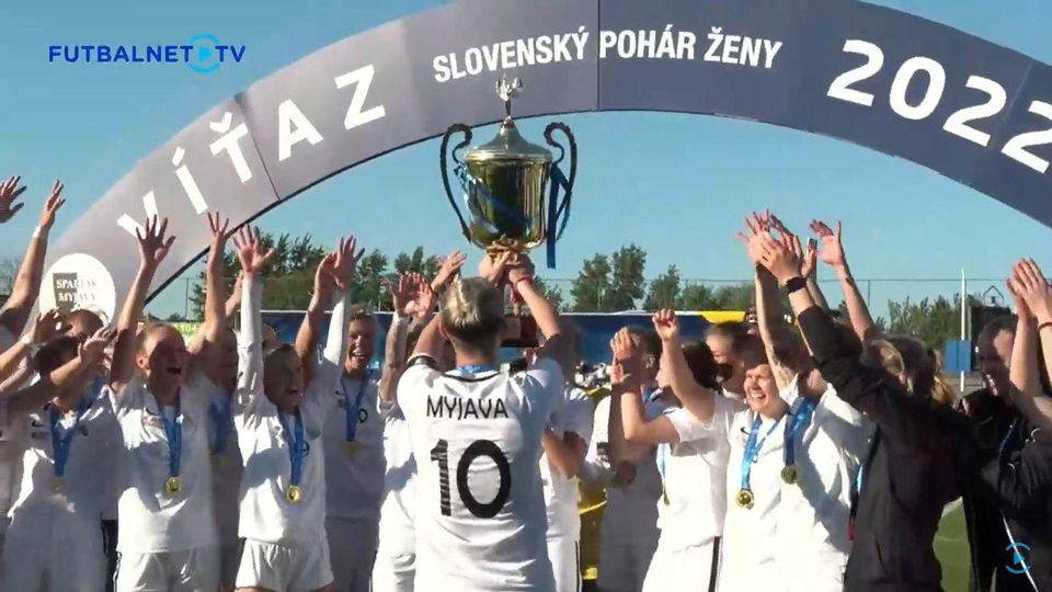 Futbalistky Spartaka Myjava vyhrali Slovenský pohár žien