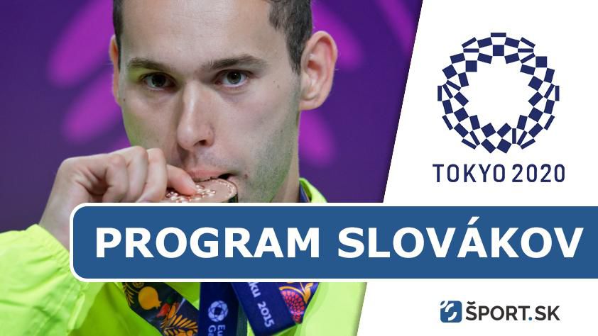 Tokio 2020: Program Slovákov - letná olympiáda - sobota (24. júl)
