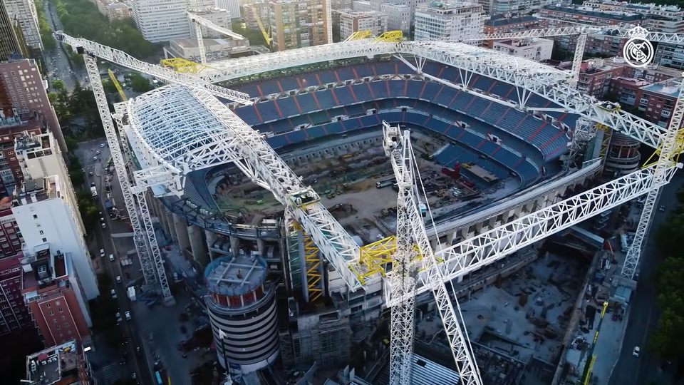 Rekonštrukcia štadióna Realu Madrid - Estadio Santiago Bernabéu.