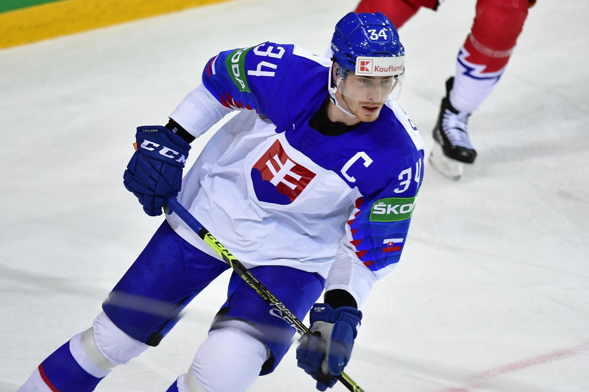 MS v hokeji 2021: Slovensko - Česko: kapitán Peter Cehlárik (Slovensko)