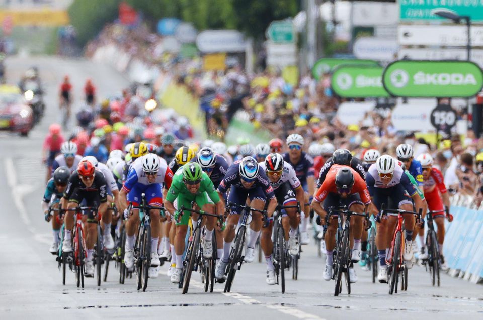 Finiš 6. etapy na Tour de France 2021
