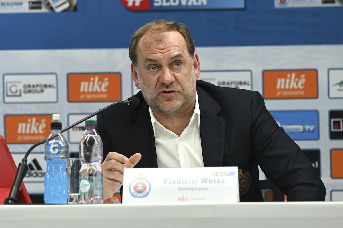 Nový tréner futbalového klubu ŠK Slovan Bratislava Vladimír Weiss st.