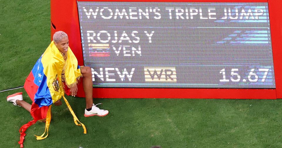 Yulimar Rojasová skočila svetový rekord v trojskoku