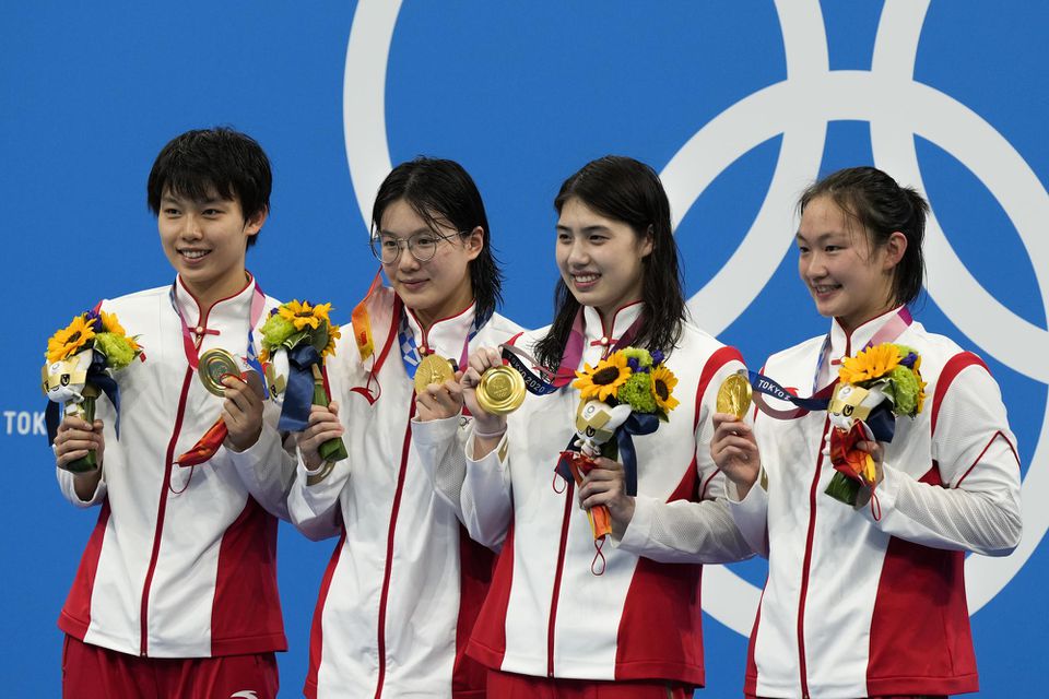 Ženská plavecká štafeta Číny