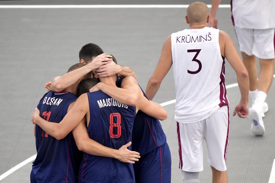 3x3 basketbalisti zo Srbska