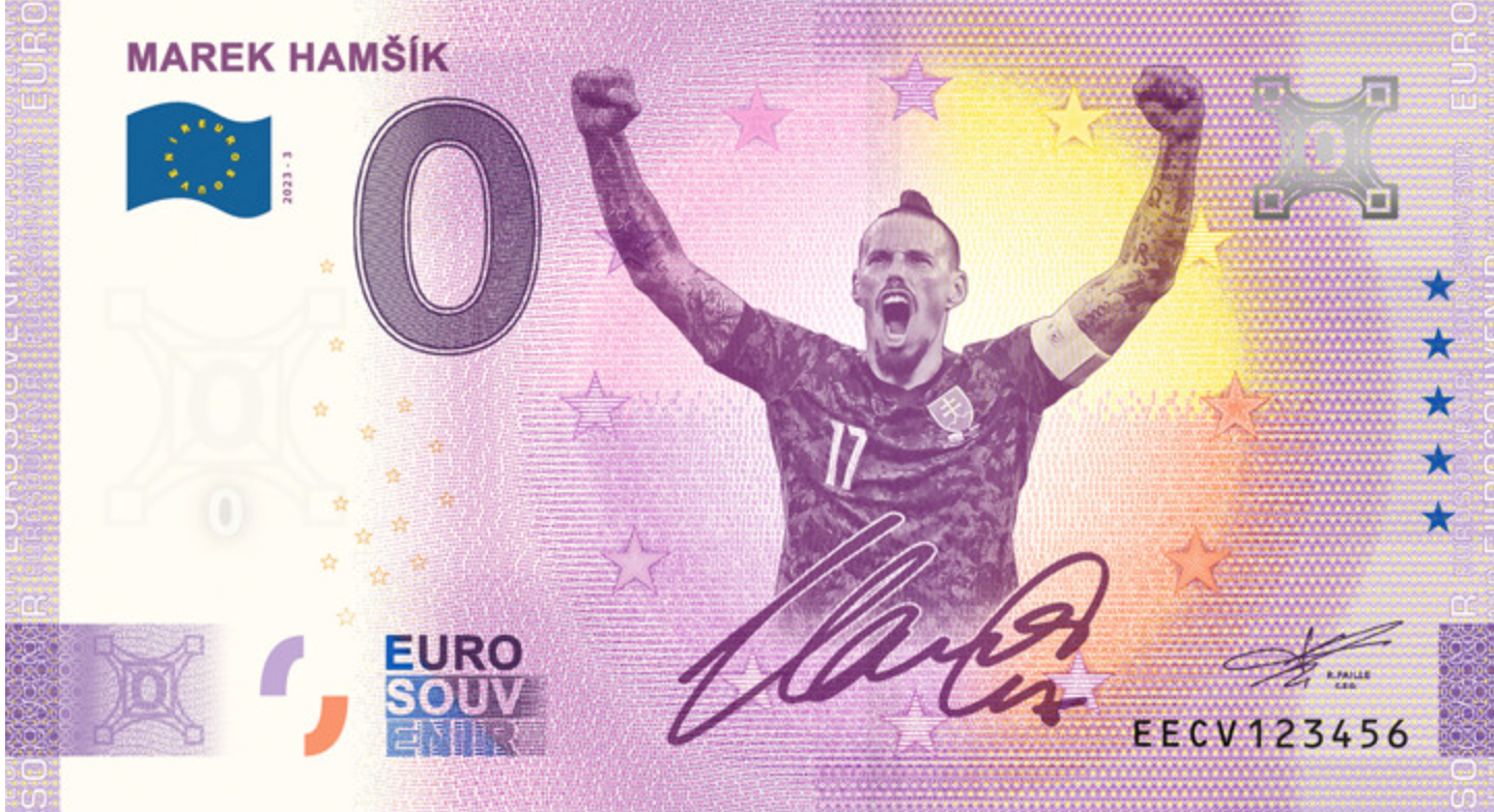 Marek Hamšík - eurobankovka